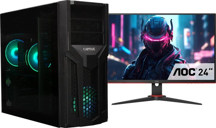 Captiva Power Starter R84-140 TFT Bundle Ryzen 7 Grafica Radeon (AMD Ryzen 7 8700G, 16 GB, 1000 GB, Radeon 780M)