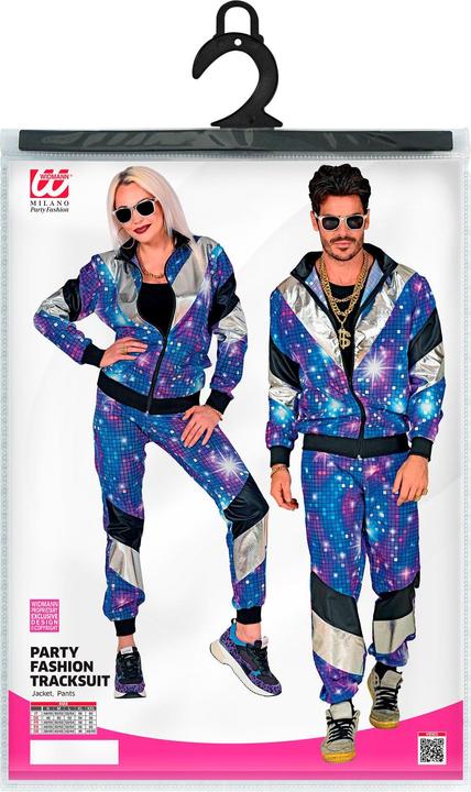 Immagine prodotto Widmann Anni 80 - Tuta da ginnastica galaxy (XXL)