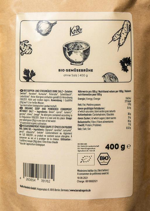 Actual product image KoRo Organic vegetable stock