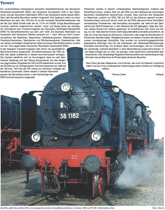 Actual product image Deutsche Dampfloks (German, Thomas Estler, 2024)
