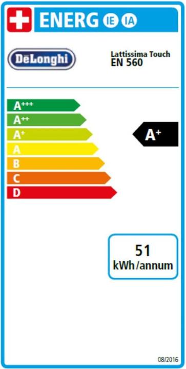 Etichetta energetica De'Longhi Lattissima Touch (NESPRESSO Original)