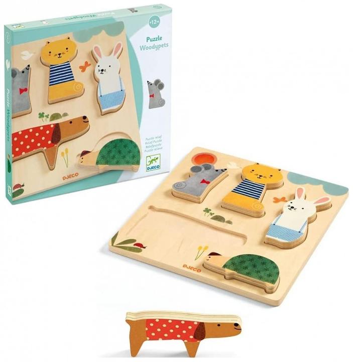 Actual product image Djeco Woodypets (5 pieces)
