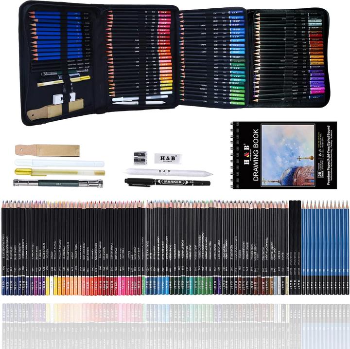 Actual product image Verquin Drawing pencil set, 97 pieces (97 x)