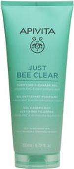 Produktbild Apivita Just Bee Clear Reinigendes Reinigungsgel für fettige, zu Akne neigende Haut - 200 ml (Gel, 200 ml)
