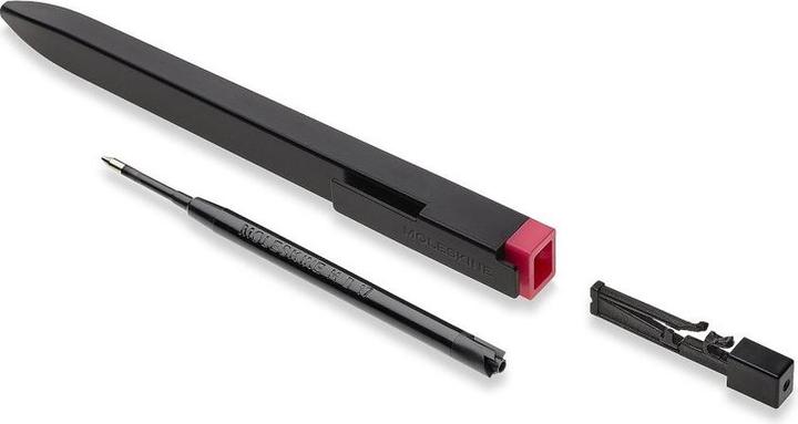 Image du produit Moleskine Go Pen tagged black 1.0 Motif magenta