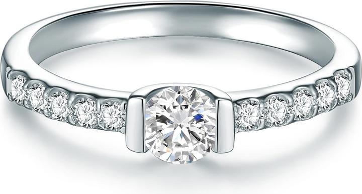 Trilani Damen Sterling Silber Zirkonia silber - 9656