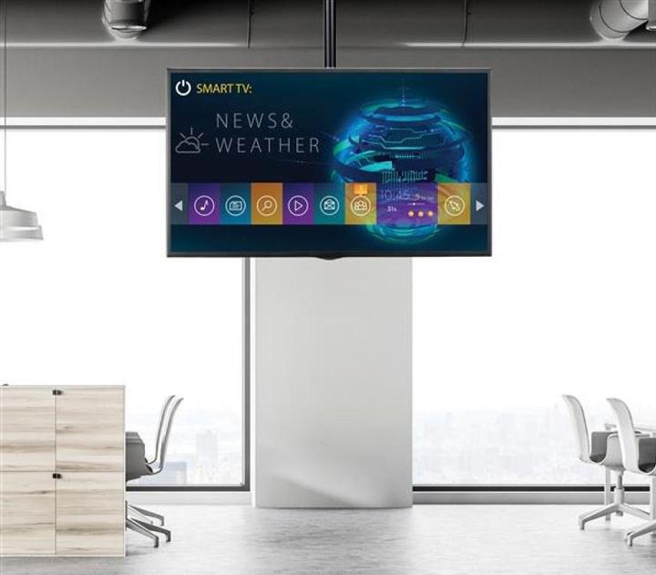 Produktbild Techly Klammer für LCD-Display - Stahl - Schwarz - Bildschirmgrösse: 58.4-94 cm (23"-37" (Diverse)