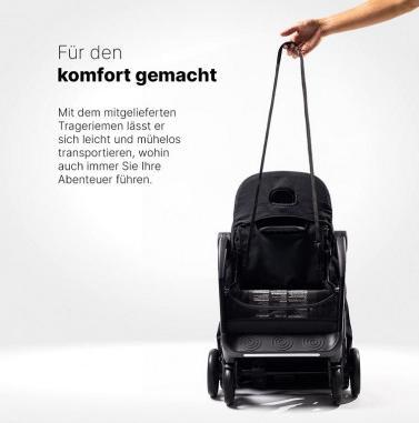 Productafbeelding Hamilton by yoop S2 Black - Lichtgewicht buggy - MagicFold™ Technologie