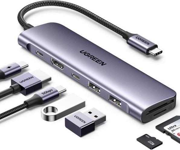 Immagine prodotto Ugreen CM195 (USB-C, 6 Porti)