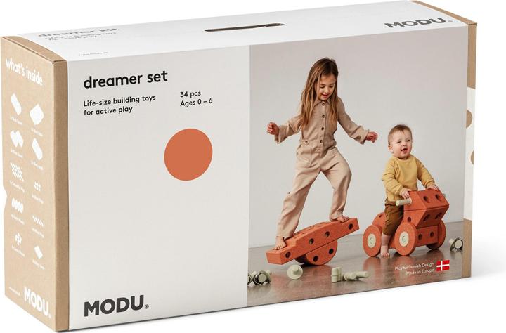 Modu Dreamer Kit - Zachte blokken- 33 onderdelen - Open Ended speelgoed - Speelgoed 1 -2-3 jaar - Burnt O