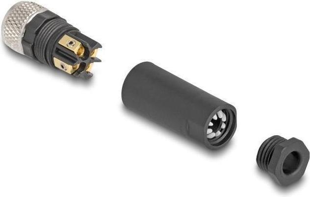 Image du produit Delock Connecteur M8 A-codé 4 broches femelles pour le montage