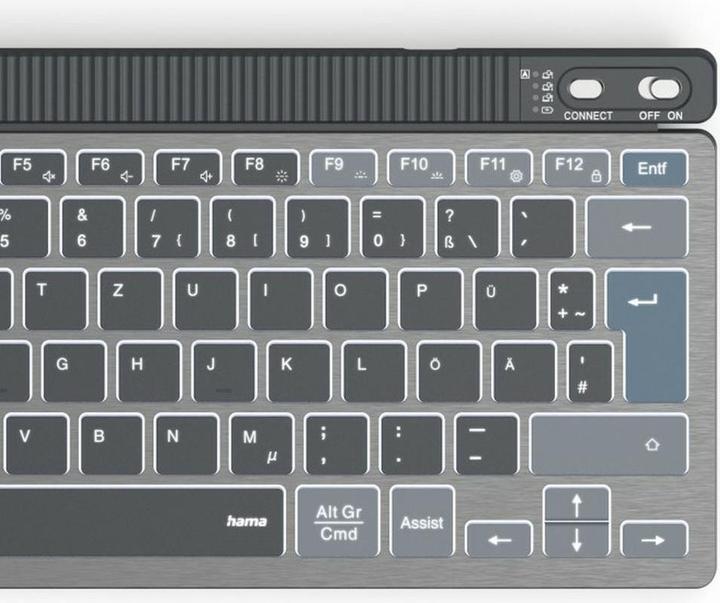 Produktbild Hama WK-700 Tastatur kabellos grau (DE, Kabellos)