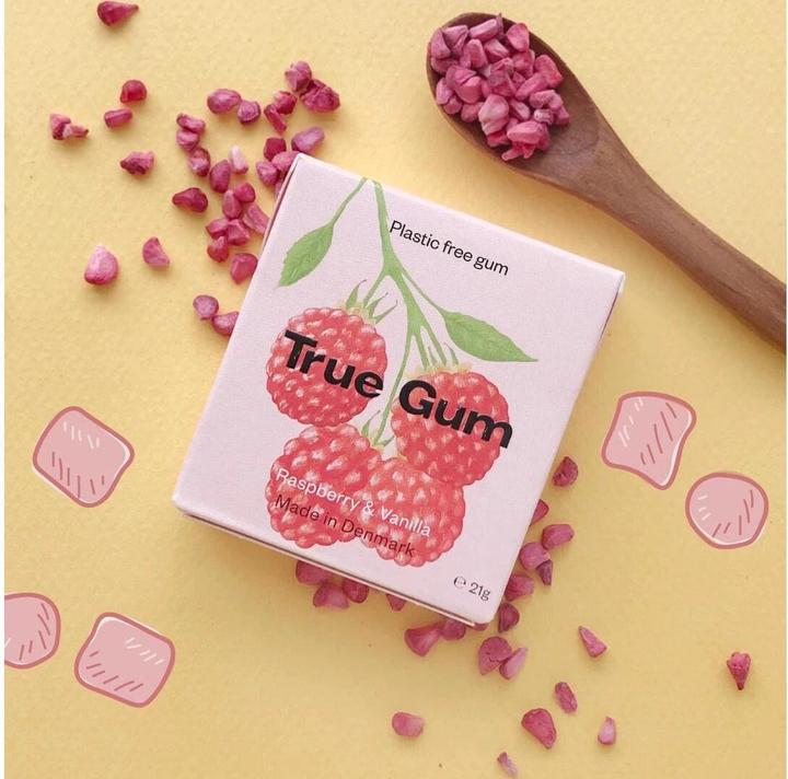 Produktbild True Gum Himbeere & Vanille (1 Stk., 21 g)