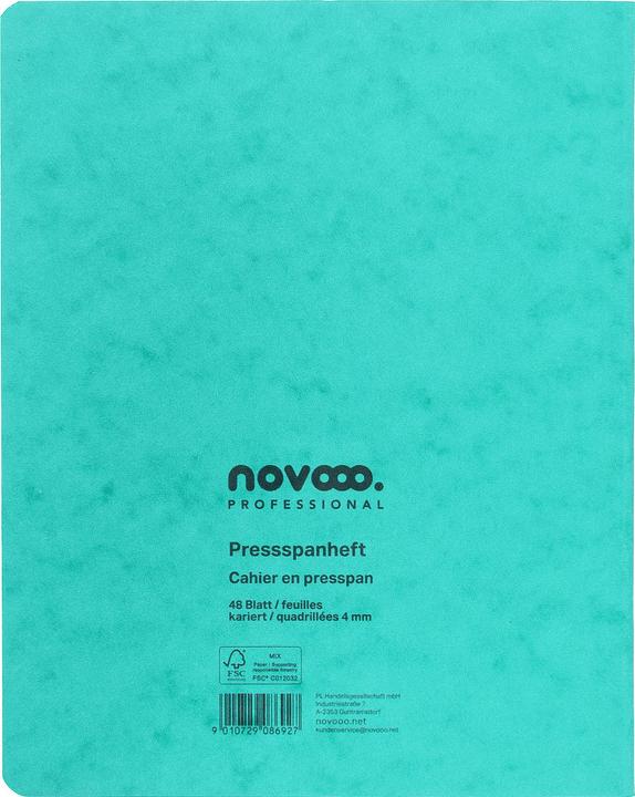 Produktbild Novooo Pressspanheft (175 x 220 mm, Kariert)