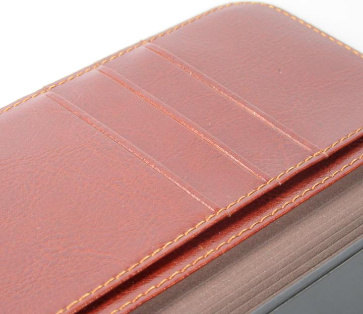 Actual product image QiAlino Fourre Flip cuir véritable (Apple iPhone 16 Plus)
