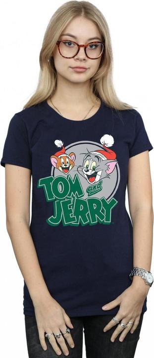Immagine prodotto Tom & Jerry Christmas Greetings Maglietta Donna (L)