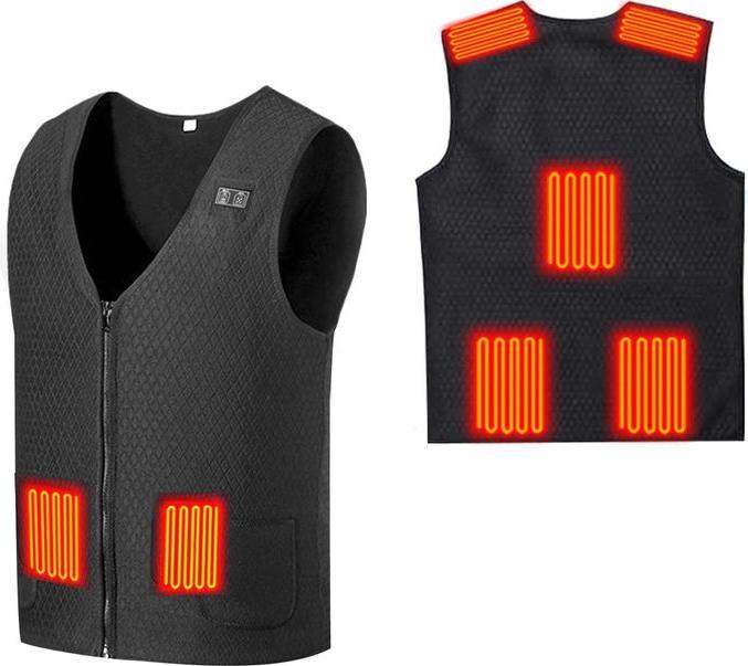 Actual product image Hermex XXS heated waistcoat electric heated waistcoat thermal waistcoat unisex 7 zones (XXS)