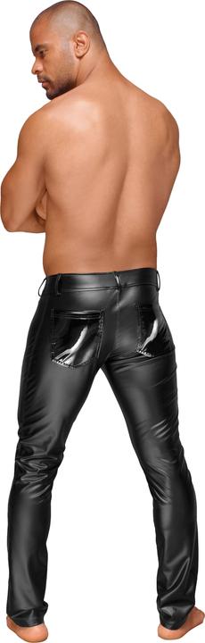 Immagine prodotto Noir Handmade Pantaloni Wetlook con pieghe in PVC (L)