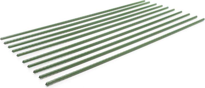 Image du produit Wiltec Toboli 10x tuteur vert 120cm Ø11mm tuteur métal plastique tuteur tomate (120 cm, 1.10 cm)