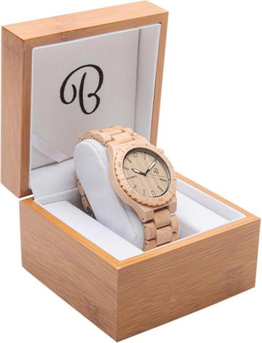 Produktbild Bambuu Holzuhr (Analoguhr, 46 mm)