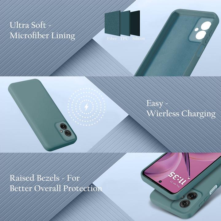 Image du produit Cadorabo Coque pour Motorola Moto G55 TPU Liquid Silicone Case (Motorola Moto C)