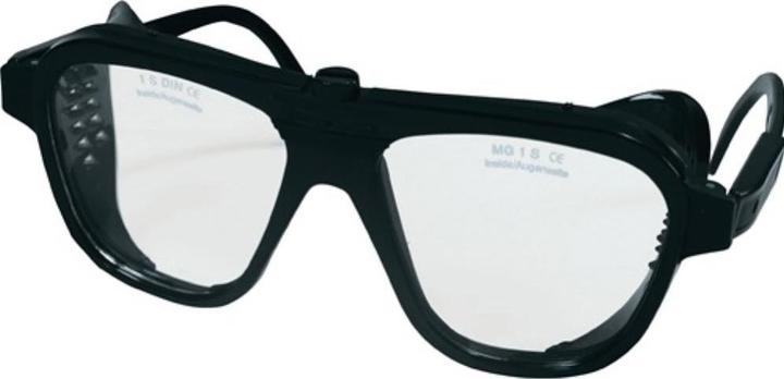 Produktbild Schmerler Schutzbrille EN 166 Bügel schwarz,Scheibe klar Nylon,Glas