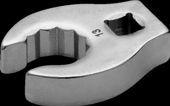 Produktbild Bahco 1/4" Krähenfuss-Ringschlüssel mit Vierkantantrieb, 7 mm (7 mm)