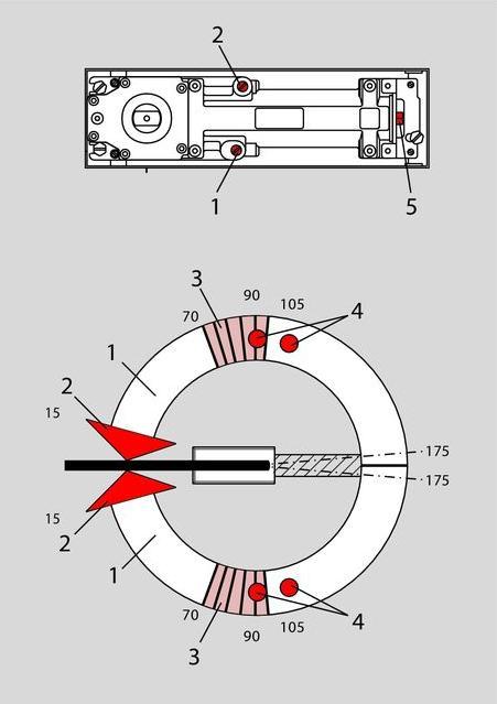 Immagine prodotto Dormakaba Chiudeporta da pavimento DORMA BTS 75 V (Porta camera, Oggetto porta, Interno)