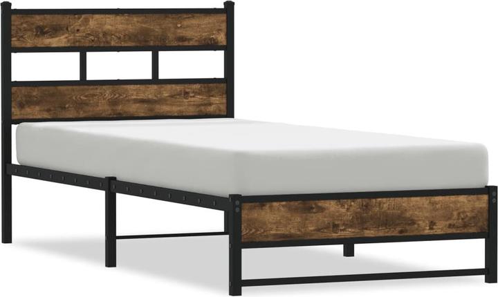 Actual product image VidaXL Metal bed Bed slatted frame single bed Bed frame without mattress 107x203cm (107 x 203 cm)