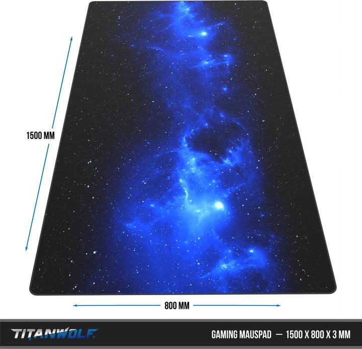 Immagine prodotto Titanwolf Tappetino per mouse da gioco, tappetino per mouse da gioco XXXL speed, tappetino per mouse extra (XXL)