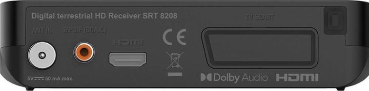 Immagine prodotto Strong DVB-T2 HD, ricevitore free-to-air, con funzione PVR (64 GB, DVB-T2, DVB-T, Slot CI+)