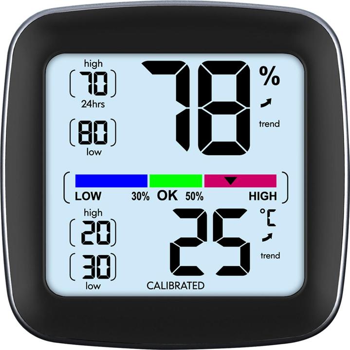Produktbild Casativo Digitales Präzisions-Thermo-/Hygrometer mit LCD-Display, kalibrierbar