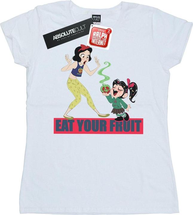 Actual product image Disney Womens/Ladies Wreck It Ralph Eat Your Fruit Cotton T-Shirt (L)