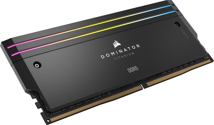 Actual product image Corsair DDR5, 6400MT/s 32GB 2x16GB DIMM, Unbuffered, 32-40-40-84, Std PMIC, XMP 3.0, DOMINATOR TITANIUM Blac (2 x 16GB, 6400 MHz, DDR5 RAM, DIMM)