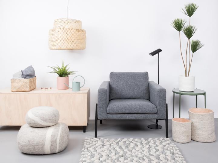 Produktbild Myfelt Hardy Filzkugelteppich (70 x 100 cm)