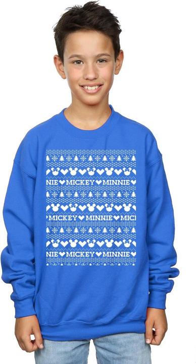 Immagine prodotto Disney Mickey And Minnie Christmas Fair Isle Felpa Ragazzi (152, 158)