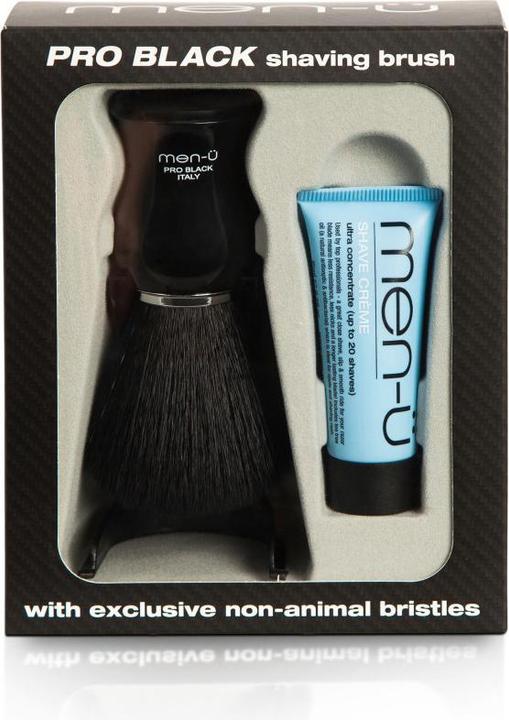 Actual product image Men-ü PRO BLACK synthetic shaving brush (Shaving brush)