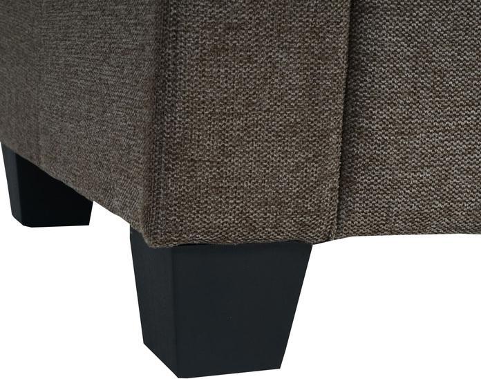 Produktbild Swisshandel24 2er Sofa Couch Lyon Loungesofa Stoff/Textil braun (2-Sitzer)