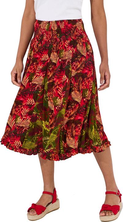 Produktbild Joe Browns Palm Print Godet Skater Skirt (40)