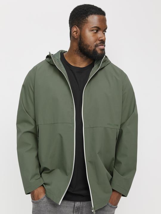 Produktbild Jack & Jones JACK&JONES PLUS JJADAM LIGHT JACKET HOOD PLS Heren Jas - Agave Green (XXL)