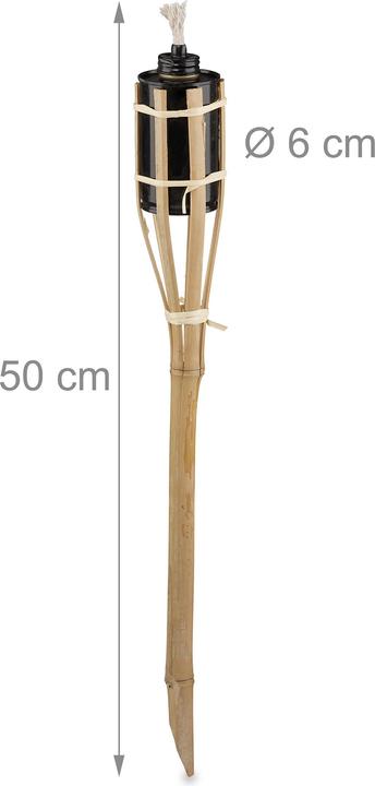 Actual product image Relaxdays 8x garden torch