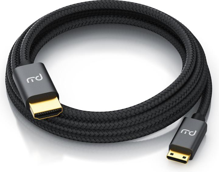 Produktbild Primewire Mini HDMI auf HDMI Kabel, Typ C auf Typ A, 4K miniHDMI Adapterkabel 3840 x 2160 @ 60 Hz, HDR, ARC (3 m, HDMI)