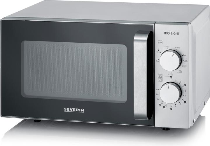 Image du produit Severin MW 7768 Micro-ondes noir/inox 800W Fonction gril, sans plateau tournant (20 l)