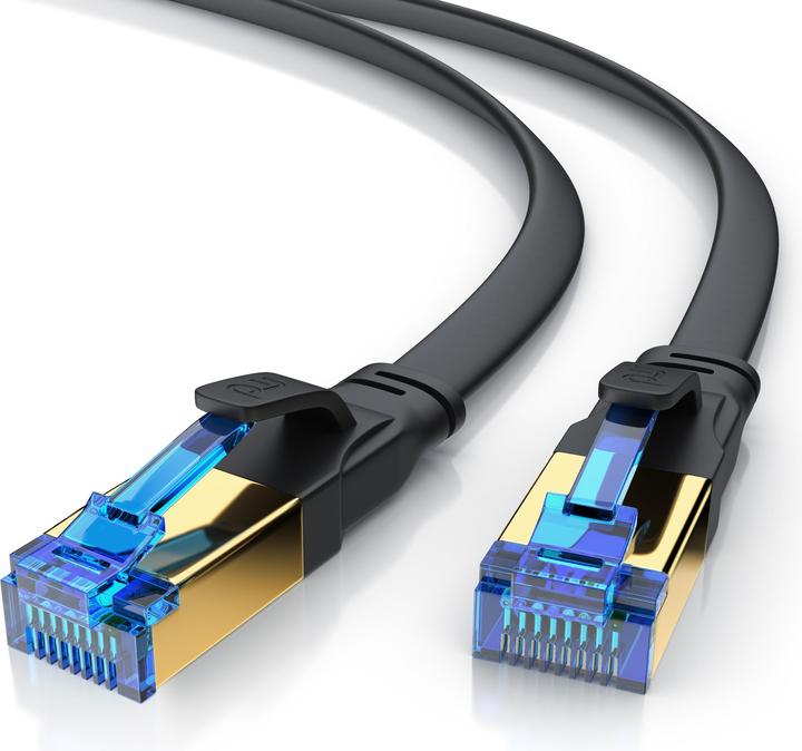 Produktbild Primewire CAT 8.1 Netzwerkkabel Flach - LAN Patchkabel Datenkabel - Flachbandkabel Verlegekabel - Cat 6 Cat 7 (U/FTP, CAT8.1, 3 m)