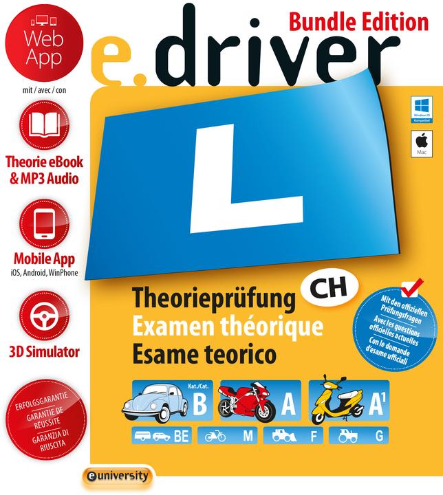 Immagine prodotto eUniversity e.driver Web App Bundle Edition (PC/Mac) (D/F/I) (12 mesi)