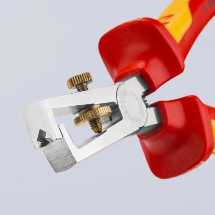 Produktbild Knipex Abisolierzange mit 1106160TBKBefestigungsöse (165 mm)