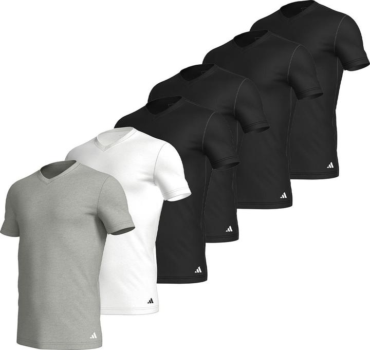 Actual product image adidas 6er Pack Active Core Cotton Unterhemd / Shirt Kurzarm (M)