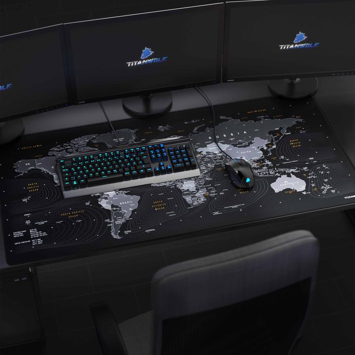 Actual product image Titanwolf Gaming Mouse Pad