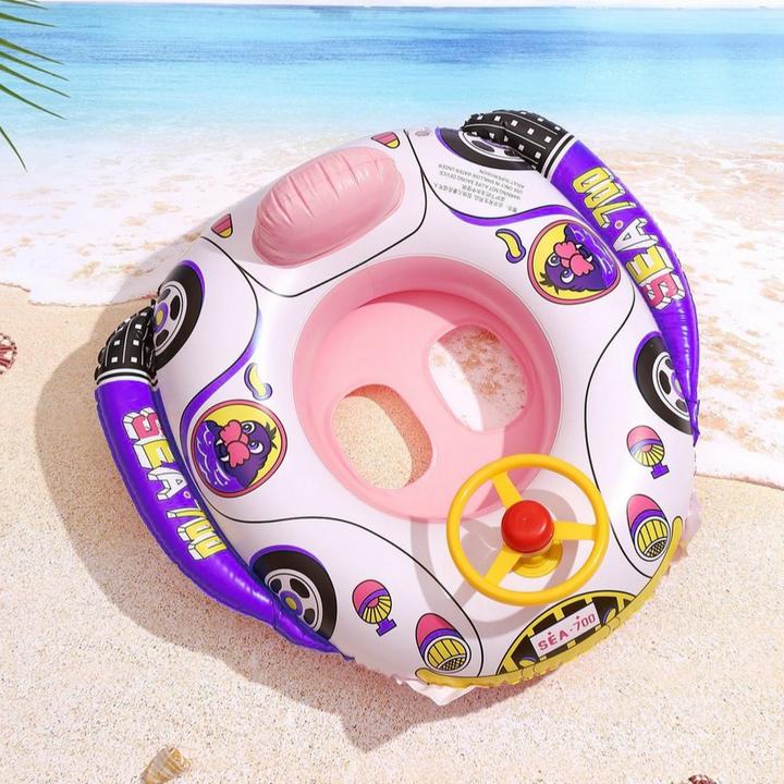 Image du produit Splash & Fun Bouée gonflable de voiture pour bébé, siège de natation 60x60cm