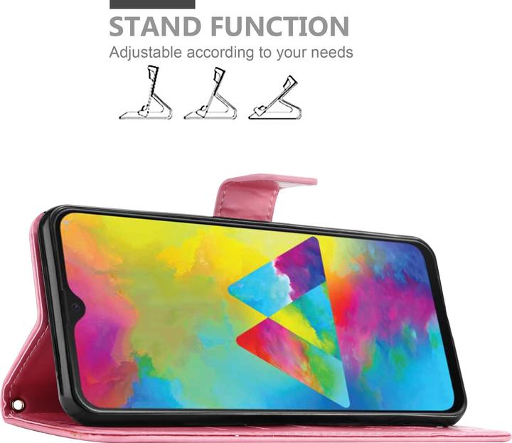 Image du produit Cadorabo Couverture du livre de fleurs (Samsung Galaxy M30s, Samsung Galaxy M21)
